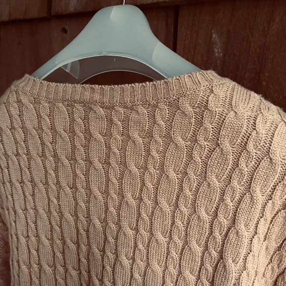 Nevada Rare Vintage Wool Blend Cable Knit Mustard Yellow Scoop Neck Size XL (18) - Picture 10 of 10